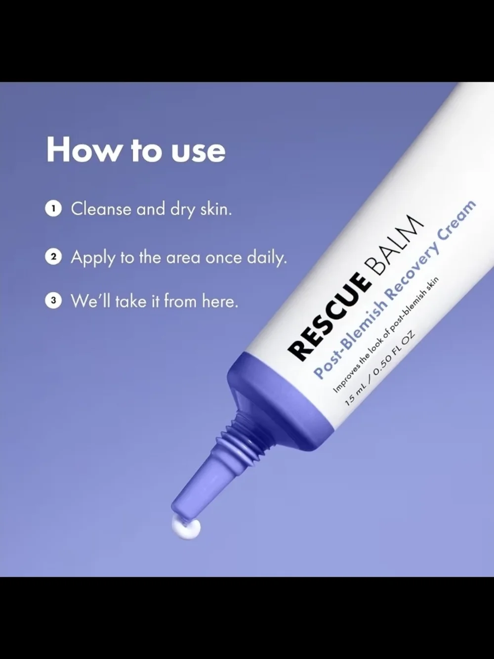 Hero Rescue Balm Original Post-Blemish Recovery Cream - 0.5fl Oz BNIB